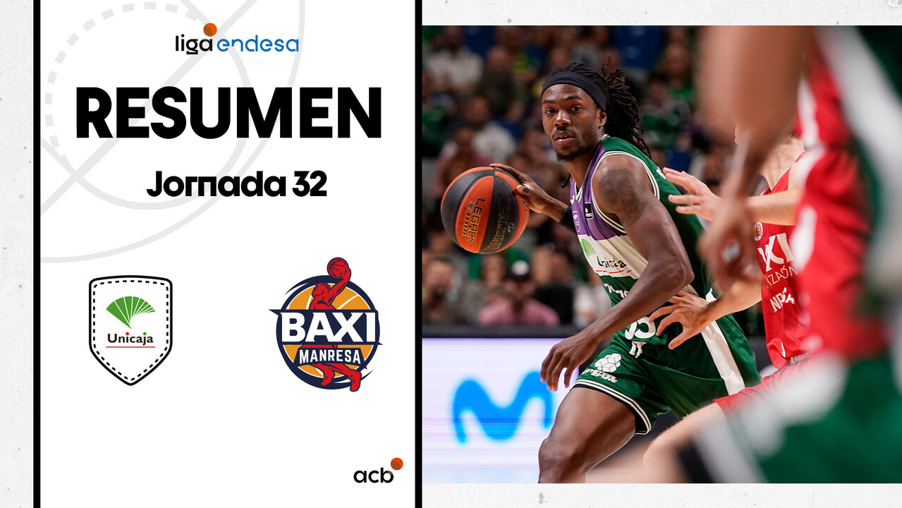 Resumen Unicaja 97 - BAXI Manresa 88 (J32)