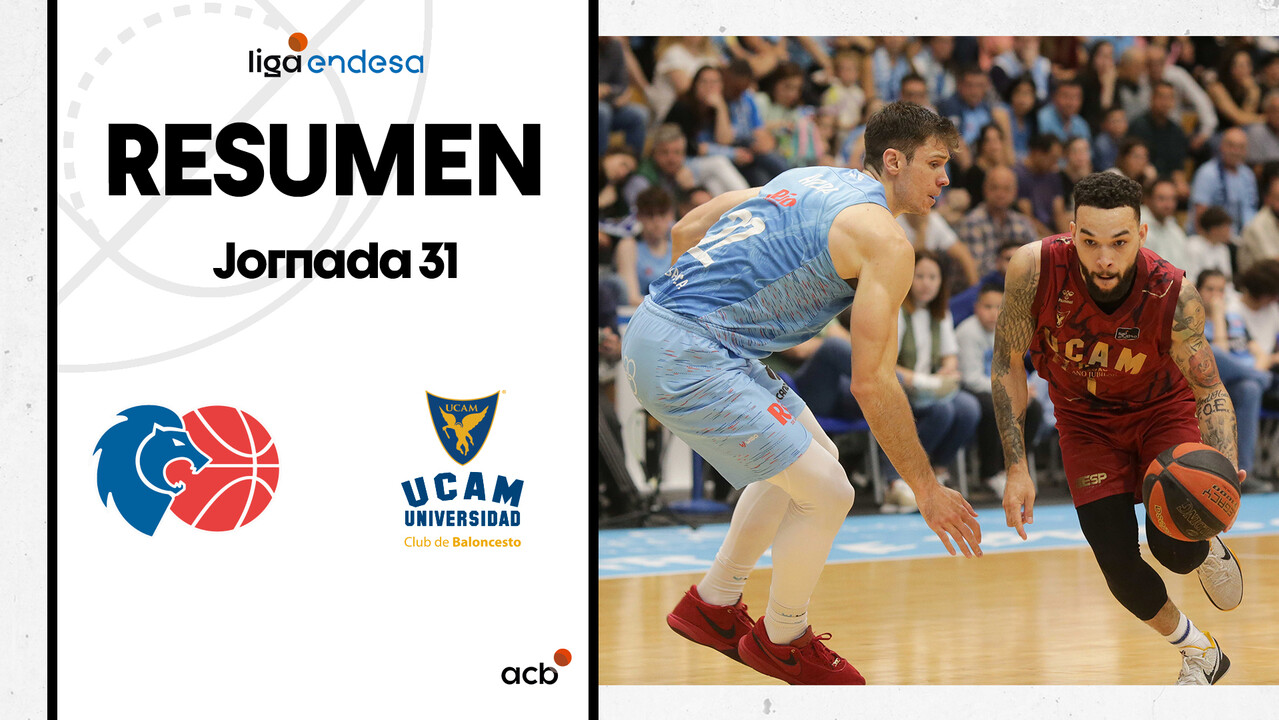 Resumen Río Breogán 60 - UCAM Murcia 65 (J31)