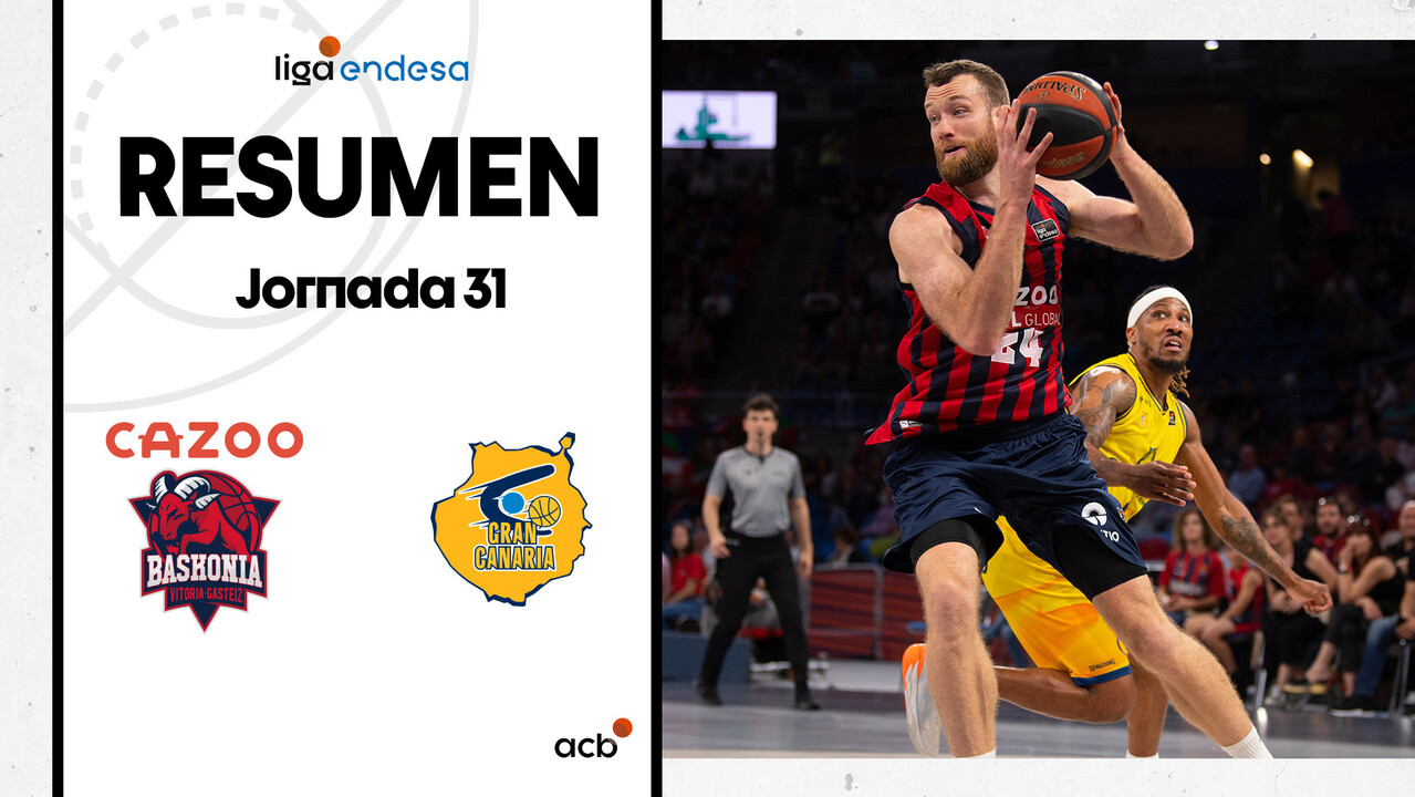 Resumen Cazoo Baskonia 101 - Gran Canaria 97 (J31)