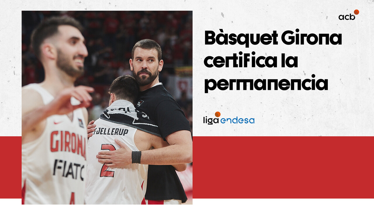 Bàsquet Girona celebra su permanencia