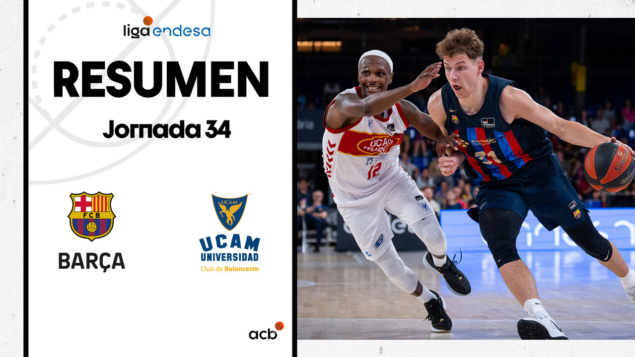 Resumen Barça 86 - UCAM Murcia 57 (J34)