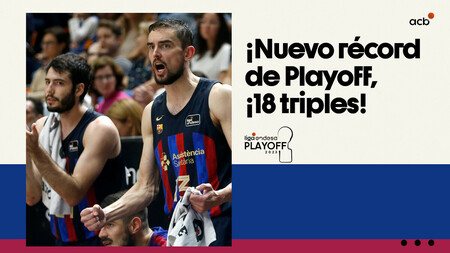 El Barça establece un nuevo récord de triples en Playoff