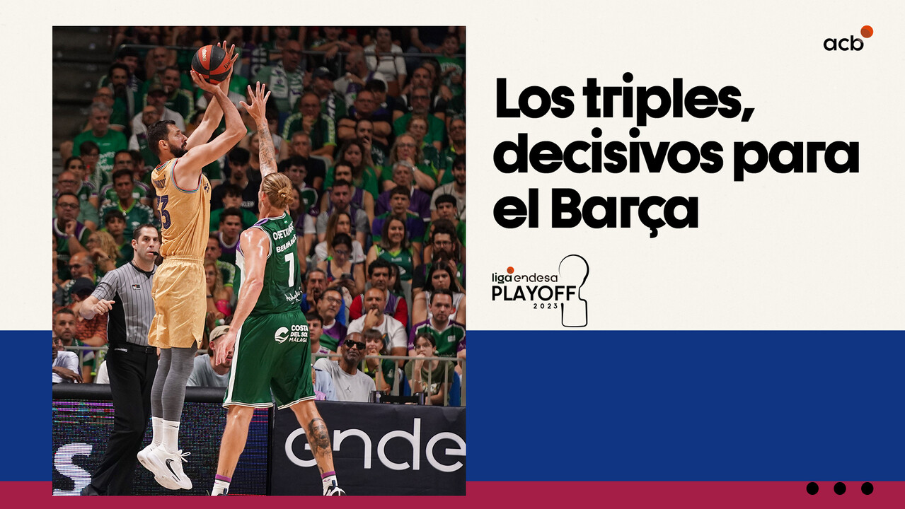 Los triples marca la diferencia para el Barça