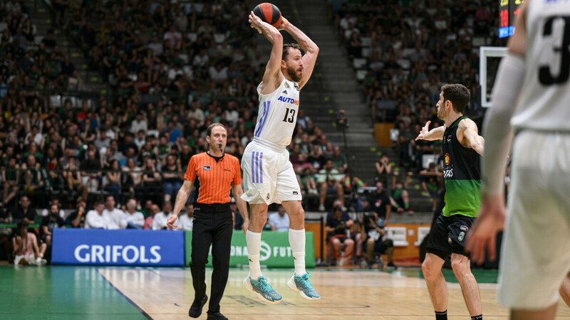 El Real Madrid, primer finalista tras imponerse al Joventut (73-94)