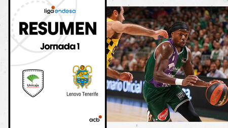 Resumen Unicaja 98 - Lenovo Tenerife 75 (J1)