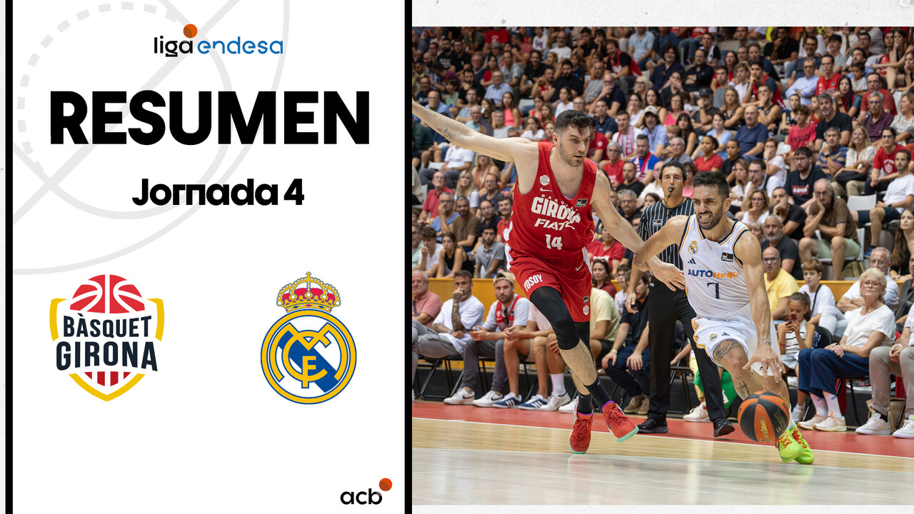 Resumen Bàsquet Girona 74 - Real Madrid 93 (J4)