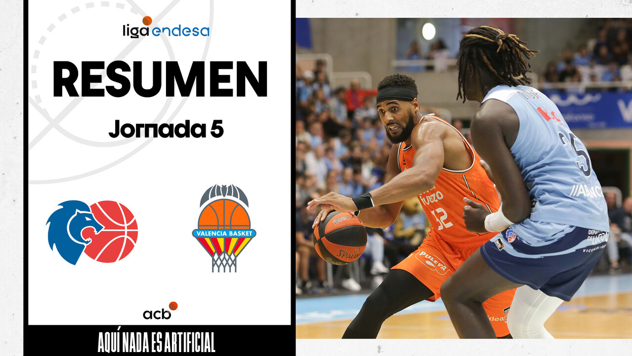 Resumen Río Breogán 59 - Valencia Basket 61 (J5)