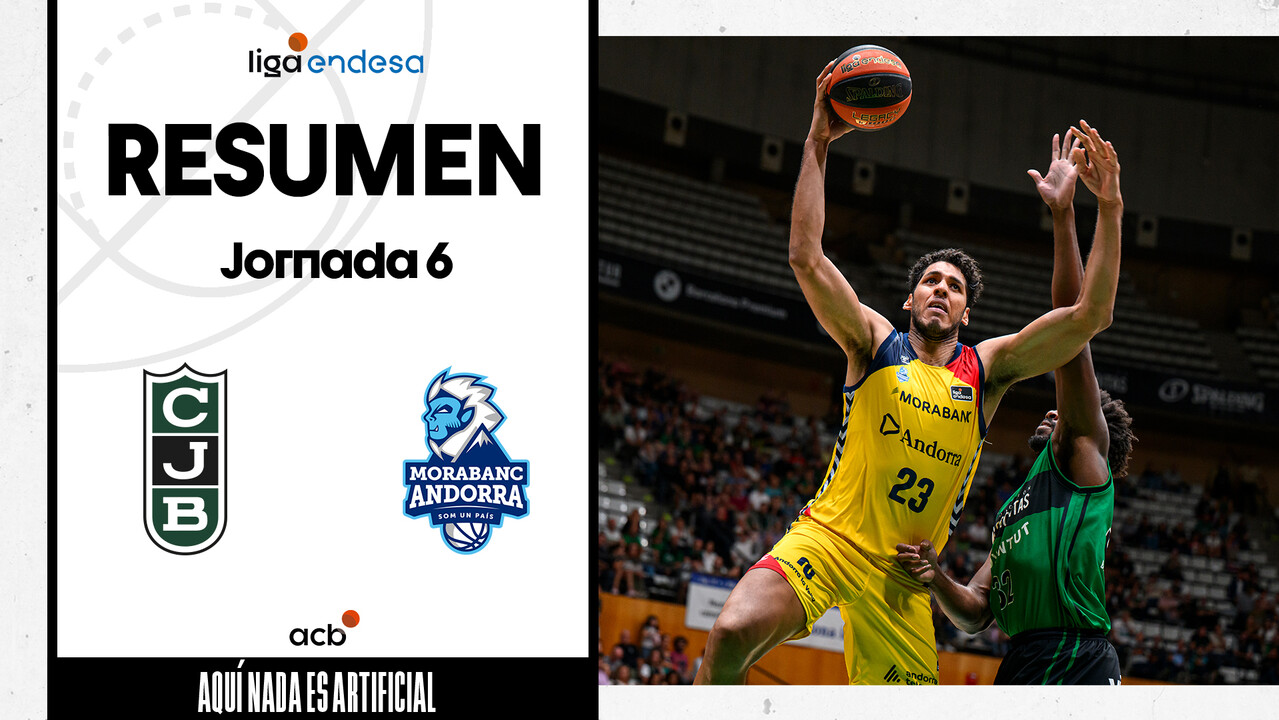 Resumen Joventut Badalona 84 - Morabanc Andorra 94 (J6)