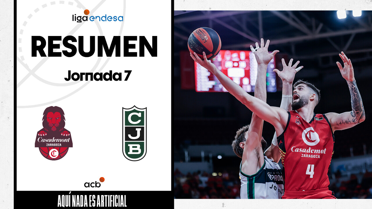 Resumen Casademont Zaragoza 113 - Joventut Badalona 83 (J7)