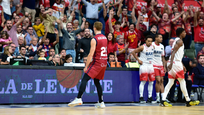 Ludde Hakanson lidera desde el 6,75 a un UCAM Murcia sin fisuras (87-74)