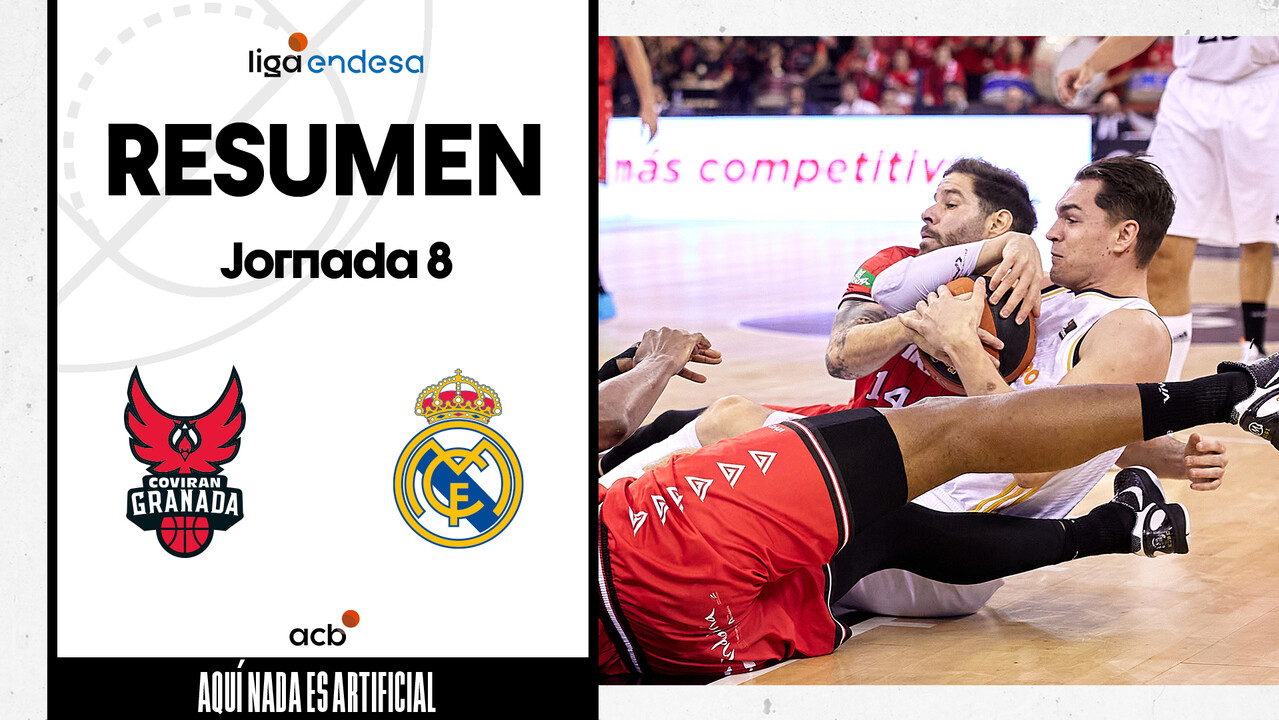 Resumen Coviran Granada 76 - Real Madrid 83 (J8)