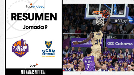 Resumen Zunder Palencia 66 - UCAM Murcia 76 (J9)