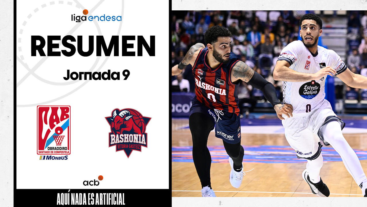 Resumen Monbus Obradoiro 108 - Baskonia 95 (J9)