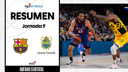 Resumen Barça 94 - Lenovo Tenerife 83 (J9)