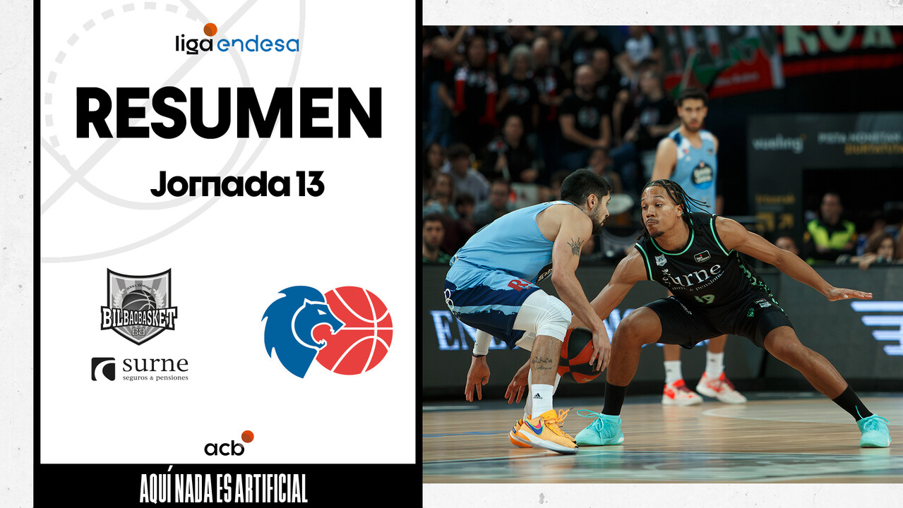 Resumen Surne Bilbao Basket 68 - Río Breogán 76 (J13)