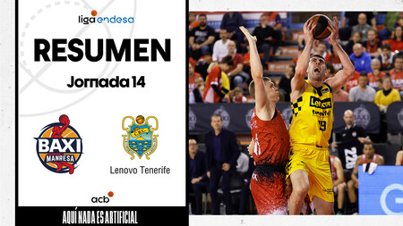 Resumen BAXI Manresa 73 - Lenovo Tenerife 76 (J14)