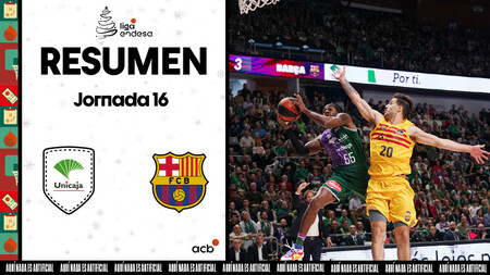 Resumen Unicaja 91 - Barça 71 (J16)