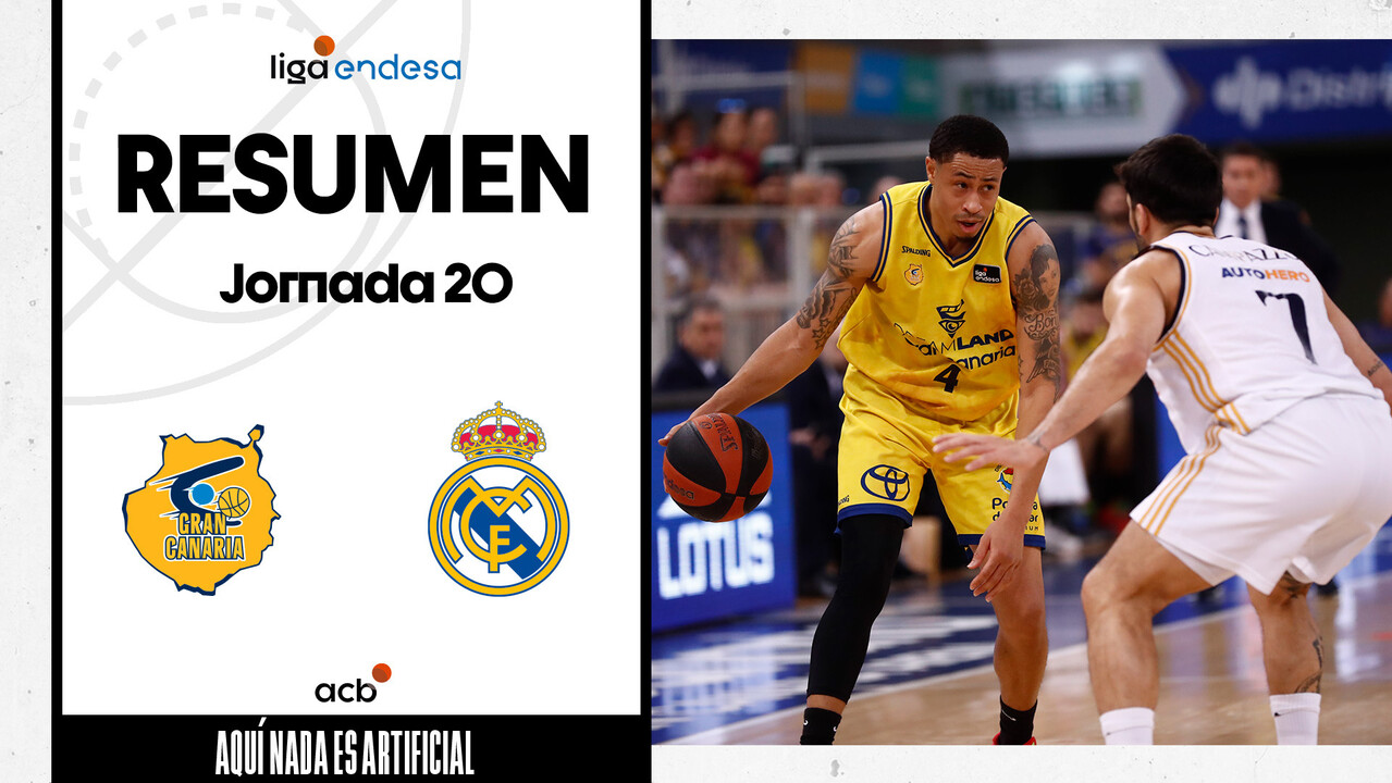 Resumen Dreamland Gran Canaria 100 - Real Madrid 77 (J20)