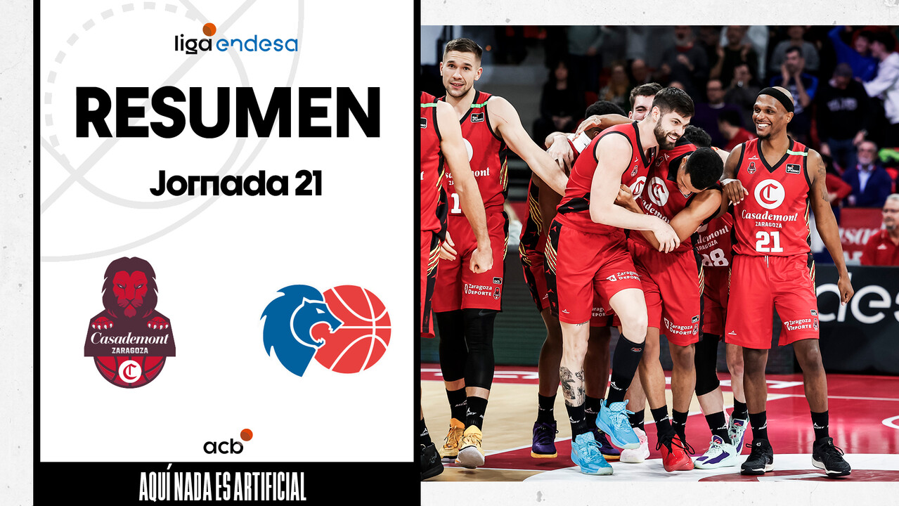 Resumen Casademont Zaragoza 63 - Río Breogán 61 (J21)