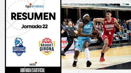 Resumen MoraBanc Andorra 93 - Bàsquet Girona 66 (J22)