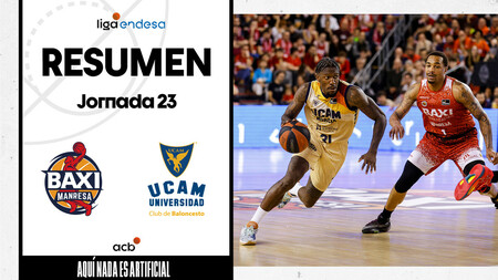 Resumen BAXI Manresa 83 - UCAM Murcia 88 (J23)