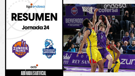 Resumen Zunder Palencia 77 - MoraBanc Andorra 70 (J24)