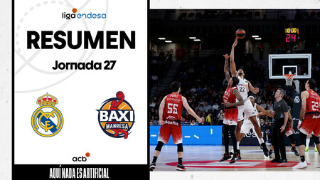 Resumen Real Madrid 72 - BAXI Manresa 83 (J27)