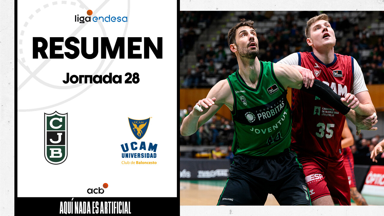 Resumen Joventut 75 - UCAM Murcia 82 (J28)