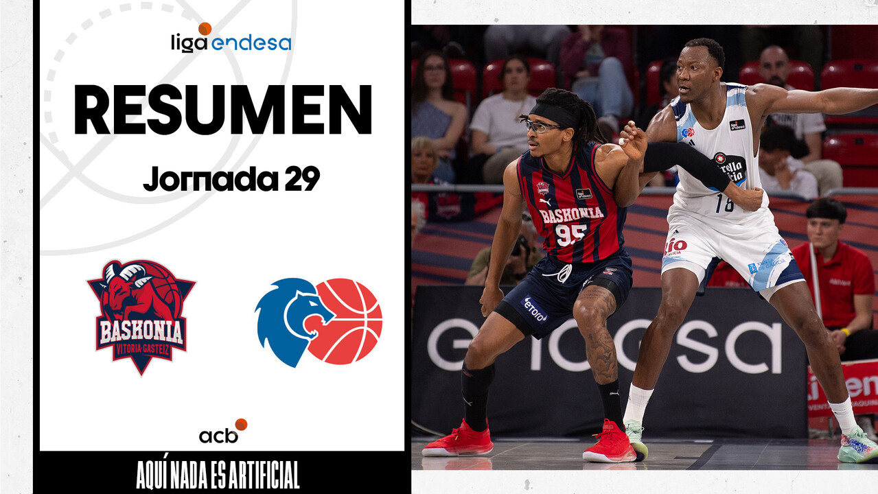 Resumen Baskonia 76 - Río Breogán 74 (J29)