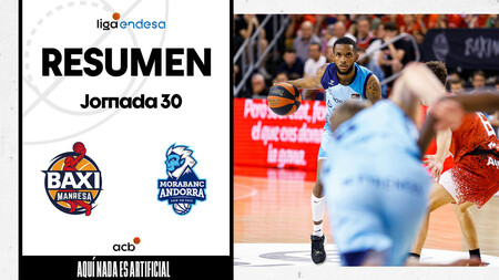 Resumen BAXI Manresa 70 - MoraBanc Andorra 77 (J30)