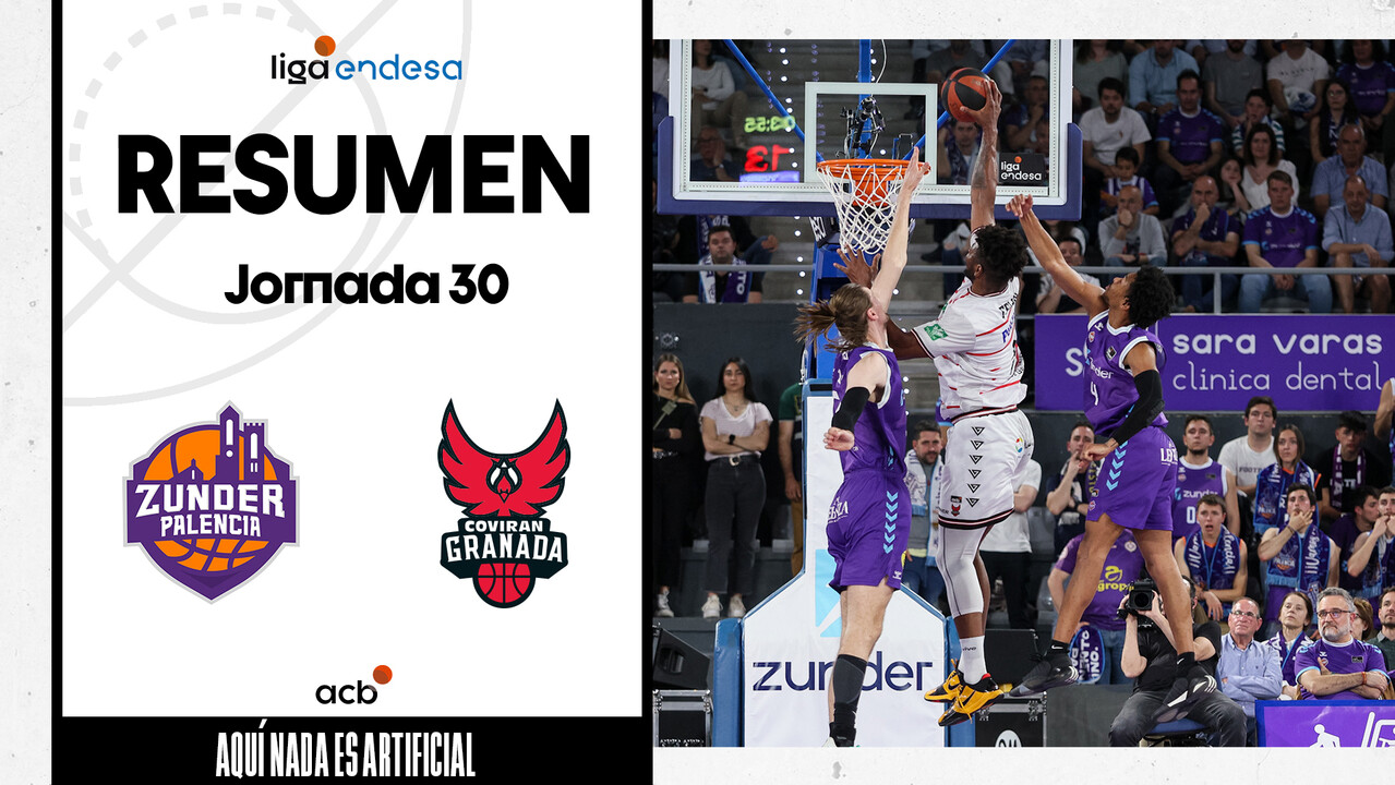 Resumen Zunder Palencia 83 - Coviran Granada 91 (J30)