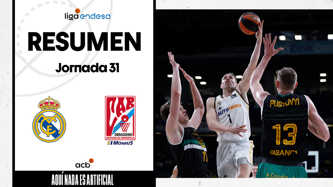 Resumen Real Madrid 79 - Monbus Obradoiro 69 (J31)