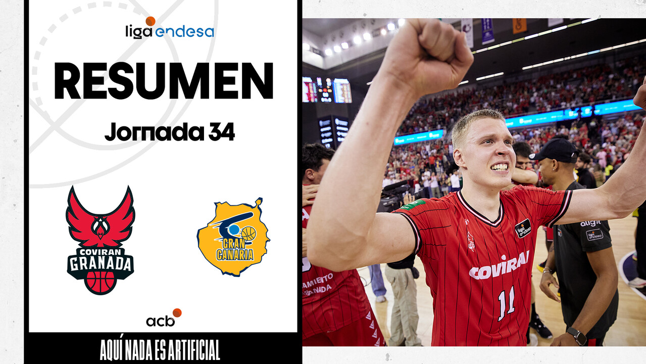 Resumen Coviran Granada 74 - Dreamland Gran Canaria 67 (J34)