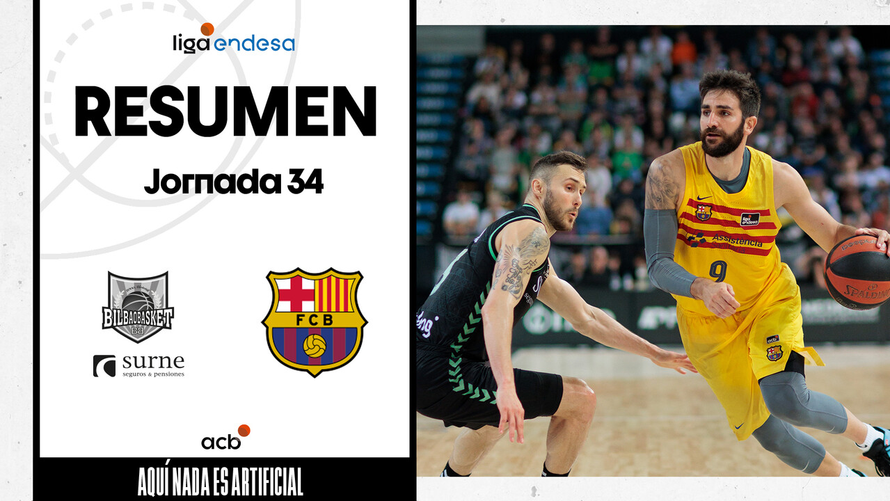 Resumen Surne Bilbao Basket 68 - Barça 72 (J34)