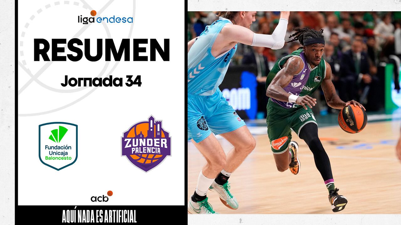 Resumen Unicaja 93 - Zunder Palencia 69 (J34)