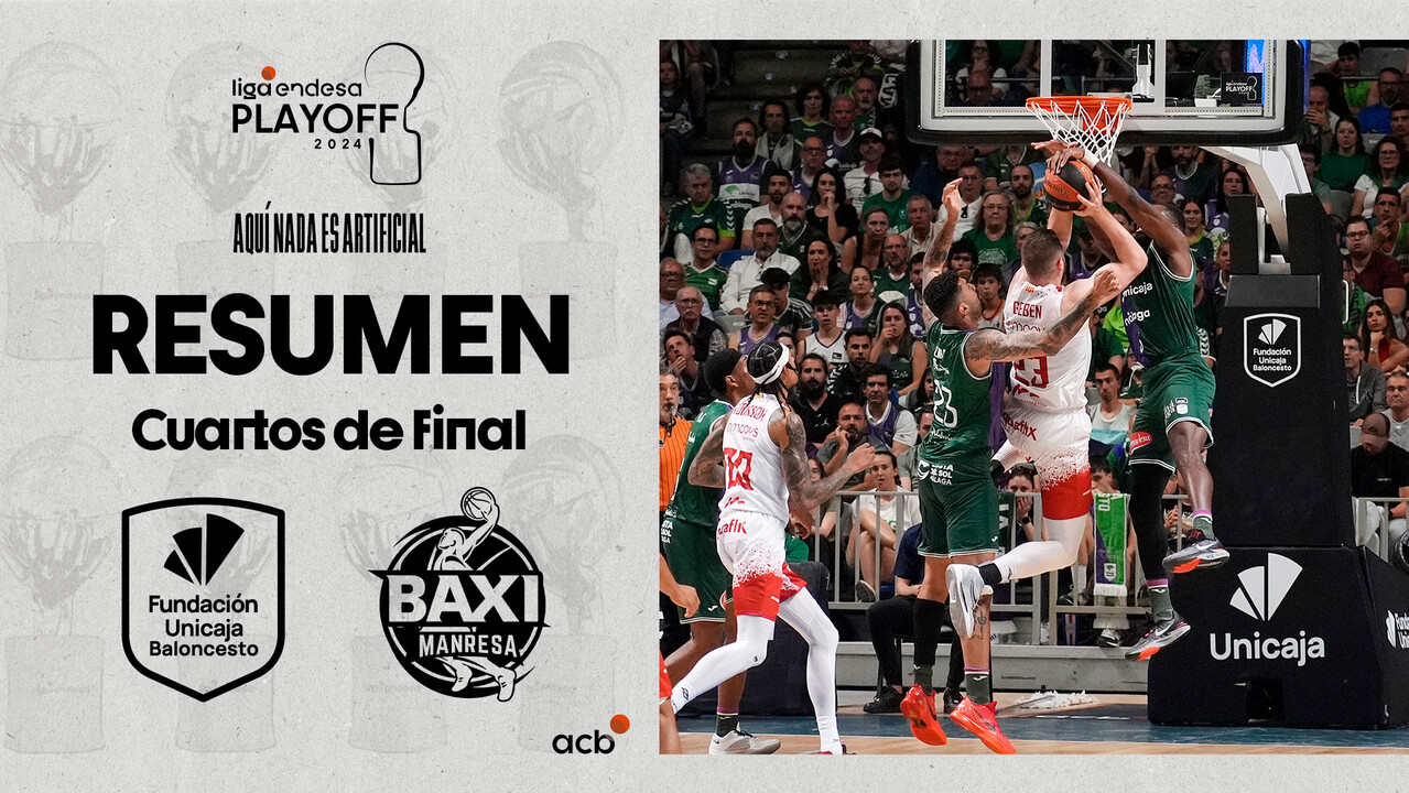 Resumen Unicaja 87 - BAXI Manresa 79 (1º Cuartos)