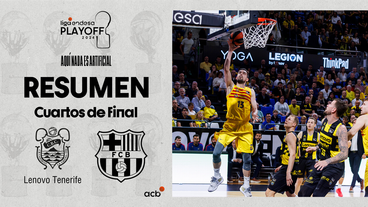 Resumen Lenovo Tenerife 92 - Barça 97 (2º Cuartos)