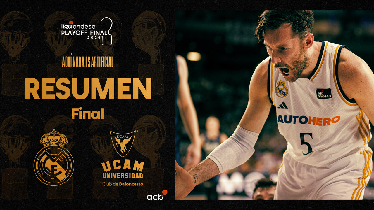 Resumen Real Madrid 79 - UCAM Murcia 63 (2º Playoff Final)