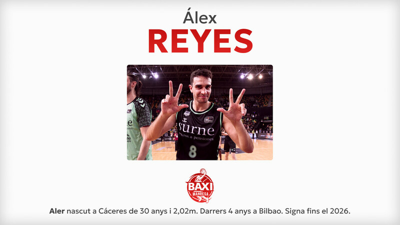 El BAXI Manresa ficha al alero Álex Reyes