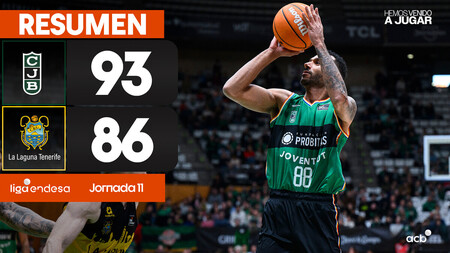 Resumen Joventut Badalona 93 - La Laguna Tenerife 86 (J11)