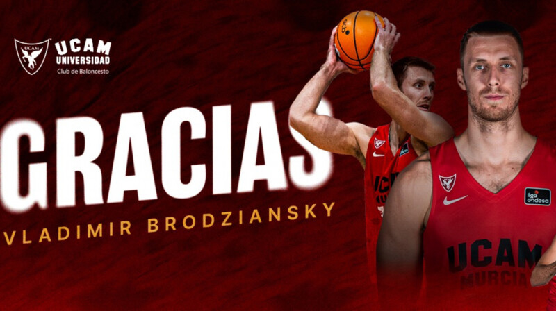 El UCAM Murcia CB y Vladimir Brodziansky separan sus caminos