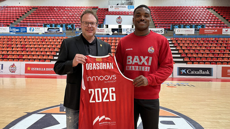 El BAXI Manresa renueva a Retin Obasohan hasta el 2026