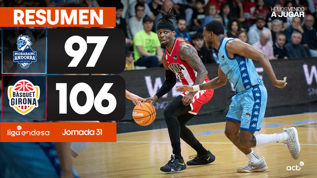 MoraBanc Andorra 97 - Bàsquet Girona 106 (J31)