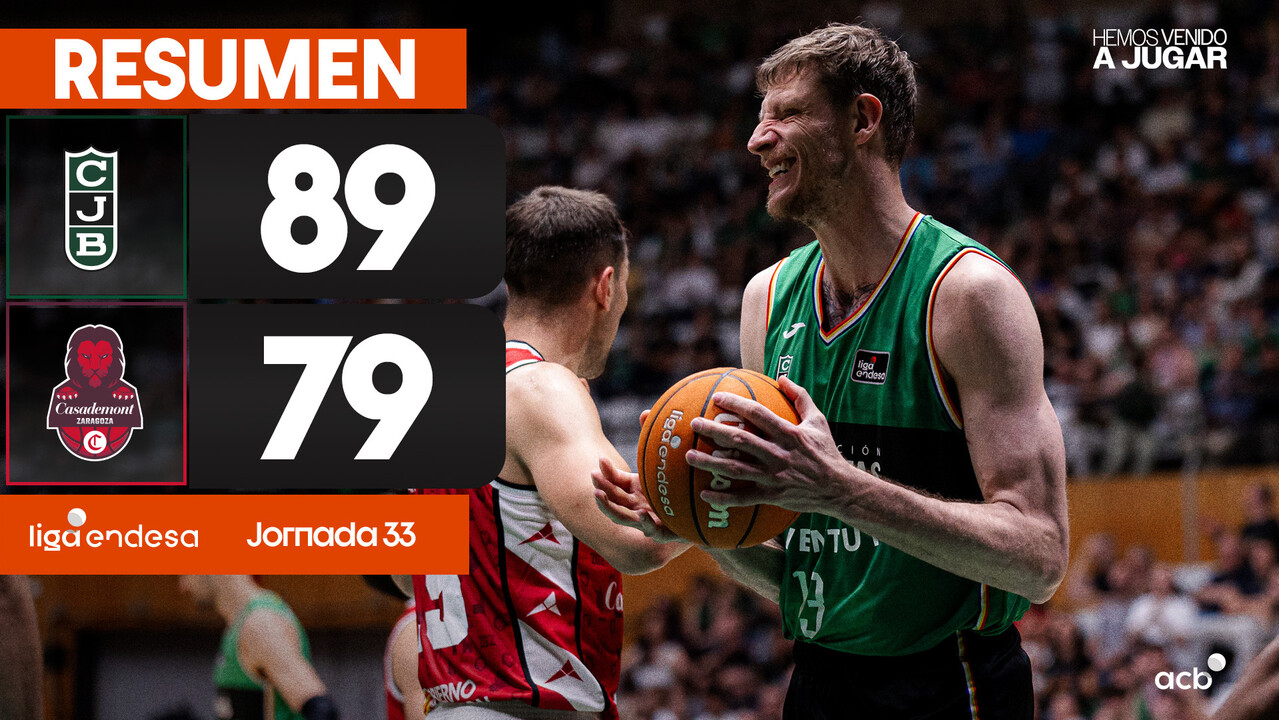 Resumen Joventut Badalona 89 - Casademont Zaragoza 79 (J33)