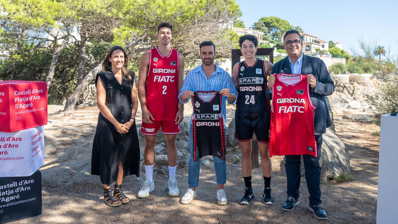 Bàsquet Girona preseta las primeras equipaciones 2025-26