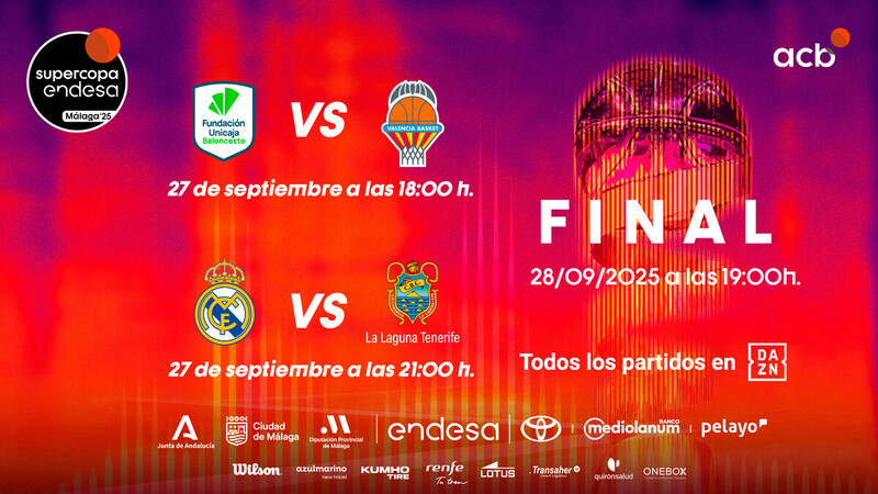 Emparejamientos de la Supercopa Endesa Málaga 2025