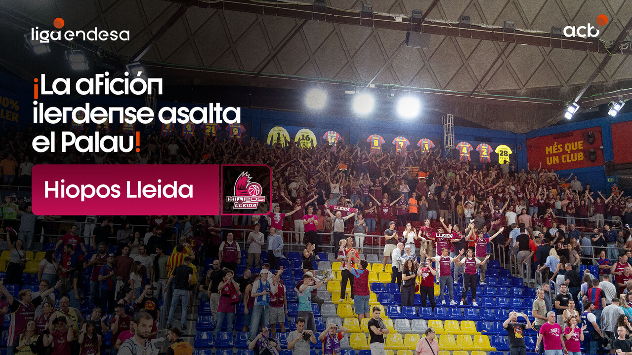 El Hiopos Lleida y su afición asaltan el Palau