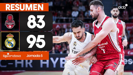 Resumen Casademont Zaragoza 83 - Real Madrid 95 (J5)