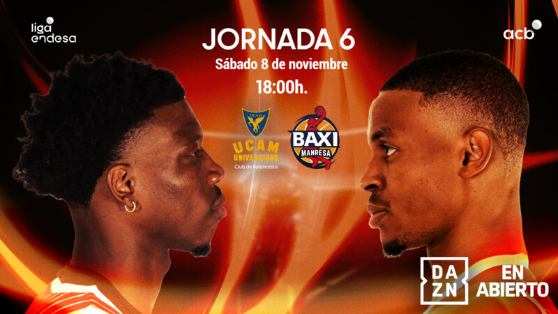 El UCAM Murcia-BAXI Manresa... ¡en abierto por DAZN!