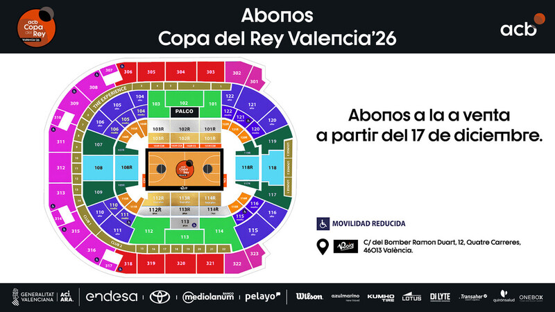 A la venta los abonos para la Copa del Rey Valencia 2026